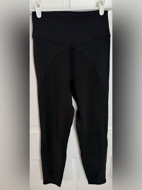 OFFLINE by Aerie Ribbed High Rise 7/8 Leggings Black Large